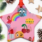 girly Emoji  Ornament (Star)