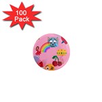 girly Emoji  1  Mini Magnet (100 pack) 