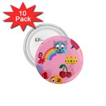 girly Emoji  1.75  Button (10 pack) 