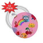 girly Emoji  2.25  Button (10 pack)