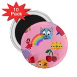 girly Emoji  2.25  Magnet (10 pack)