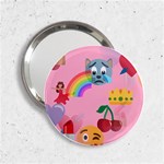 girly Emoji  2.25  Handbag Mirror