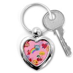 girly Emoji  Key Chain (Heart)