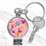 girly Emoji  Nail Clippers Key Chain