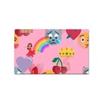 girly Emoji  Sticker (Rectangular)