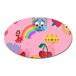 girly Emoji  Magnet (Oval)