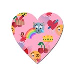 girly Emoji  Magnet (Heart)