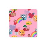 girly Emoji  Magnet (Square)