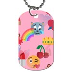 girly Emoji  Dog Tag (One Side)