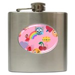 girly Emoji  Hip Flask (6 oz)