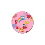 girly Emoji  Golf Ball Marker