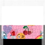 girly Emoji  Jigsaw Puzzle (Rectangular)