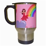 girly Emoji  Travel Mug (White)