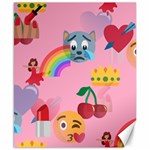 girly Emoji  Canvas 8  x 10 