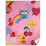 girly Emoji  Canvas 12  x 16 