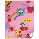 girly Emoji  Canvas 36  x 48 