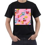 girly Emoji  Men s T-Shirt (Black)