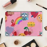 girly Emoji  Cosmetic Bag (Large)