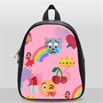 girly Emoji  School Bag (Small)