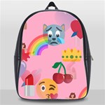 girly Emoji  School Bag (XL)