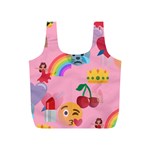 girly Emoji  Full Print Recycle Bag (S)