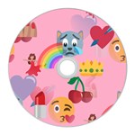 girly Emoji  CD Wall Clock