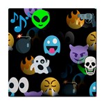 halloween Emoji  Tile Coaster