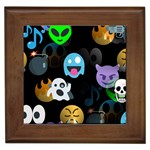 halloween Emoji  Framed Tile