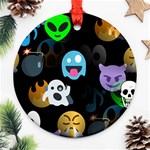 halloween Emoji  Ornament (Round)