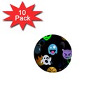 halloween Emoji  1  Mini Button (10 pack) 