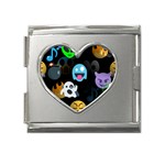 halloween Emoji  Mega Link Heart Italian Charm (18mm)