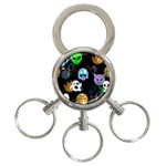 halloween Emoji  3-Ring Key Chain