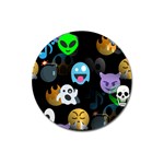 halloween Emoji  Magnet 3  (Round)