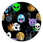 halloween Emoji  Magnet 5  (Round)