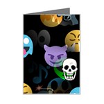 halloween Emoji  Mini Greeting Card