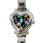 halloween Emoji  Heart Italian Charm Watch