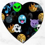 halloween Emoji  Jigsaw Puzzle (Heart)