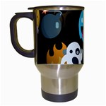 halloween Emoji  Travel Mug (White)