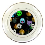 halloween Emoji  Porcelain Plate