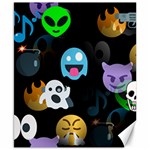 halloween Emoji  Canvas 8  x 10 