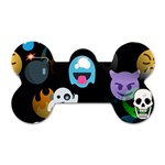 halloween Emoji  Dog Tag Bone (One Side)