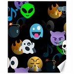 halloween Emoji  Canvas 11  x 14 