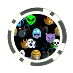 halloween Emoji  Poker Chip Card Guard