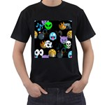 halloween Emoji  Men s T-Shirt (Black)