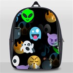 halloween Emoji  School Bag (Large)