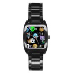 halloween Emoji  Stainless Steel Barrel Watch