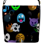 halloween Emoji  Flap Closure Messenger Bag (S)