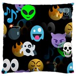 halloween Emoji  Large Flano Cushion Case (One Side)