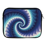 Purple & Aqua Spiral Fractal  Apple iPad 2/3/4 Zipper Case