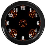 Pentagram Wall Clock (Black)